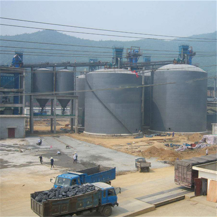来宾水泥钢板仓2座3000吨青岛项目进入施工
